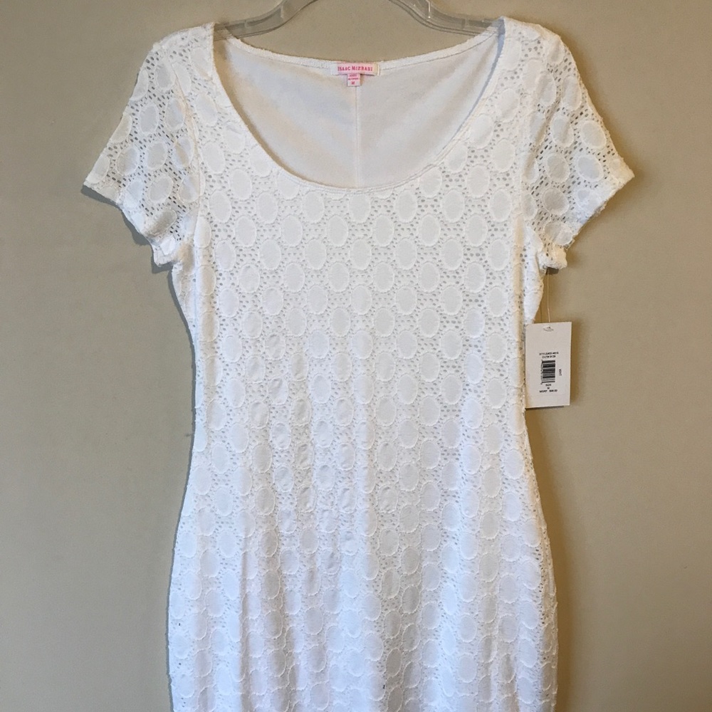 Isaac Mizrahi white lace dress